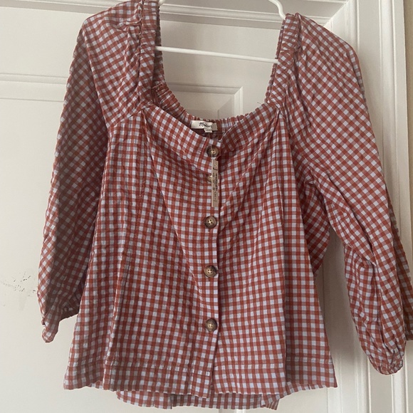 Madewell Tops - Madewell Gingham Top